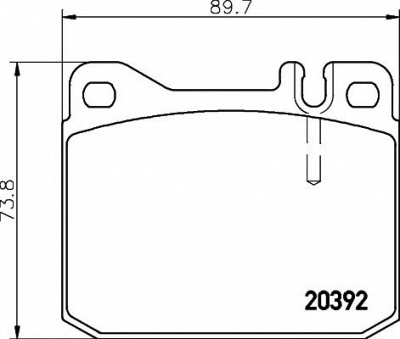 HELLA PAGID 8db355017461 -  Комплект тормозных колодок, дисковый тормоз